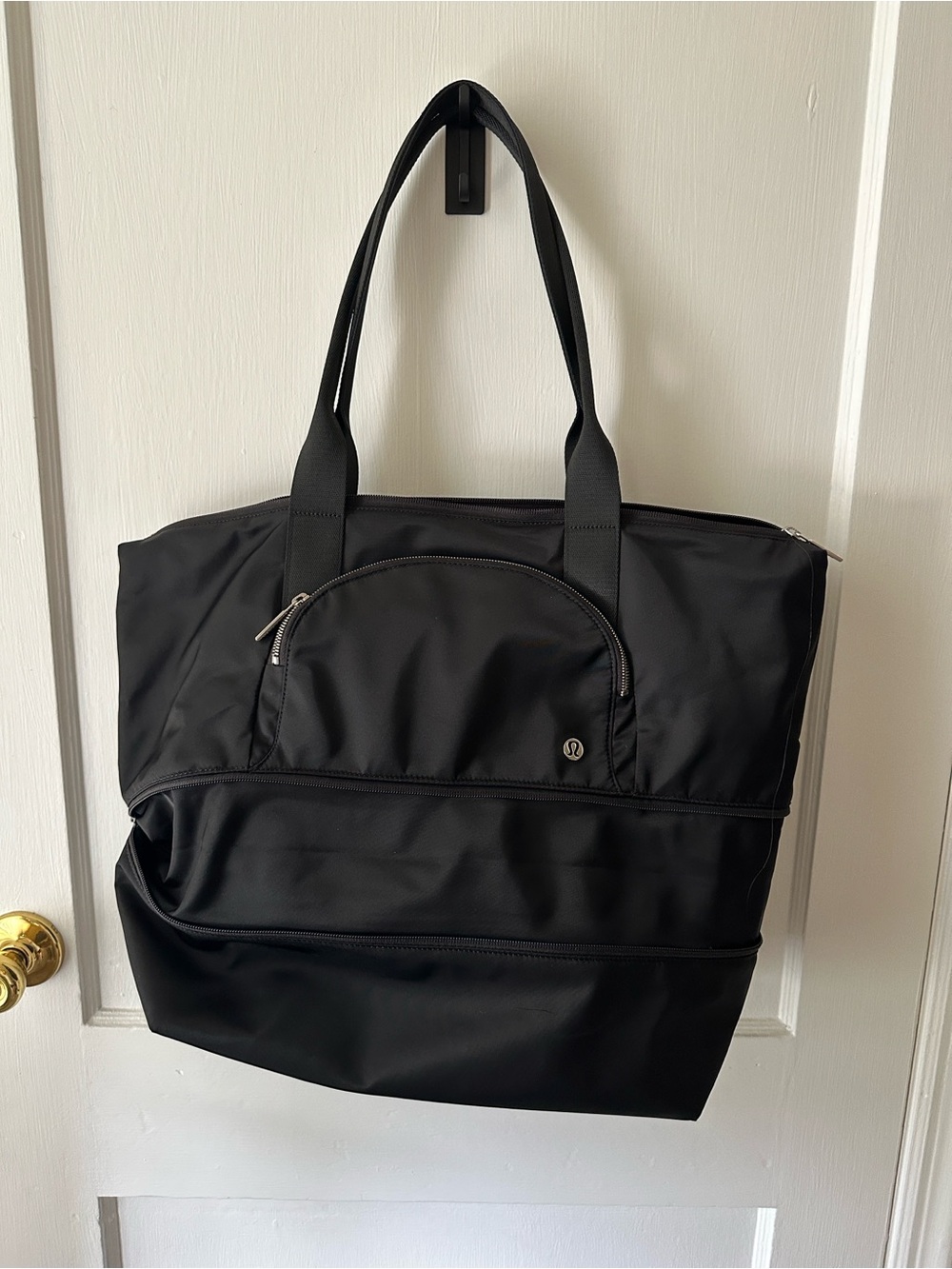 lululemon athletica Black Duffel Tote with Front Zip Pocket - Picture 8 of 8